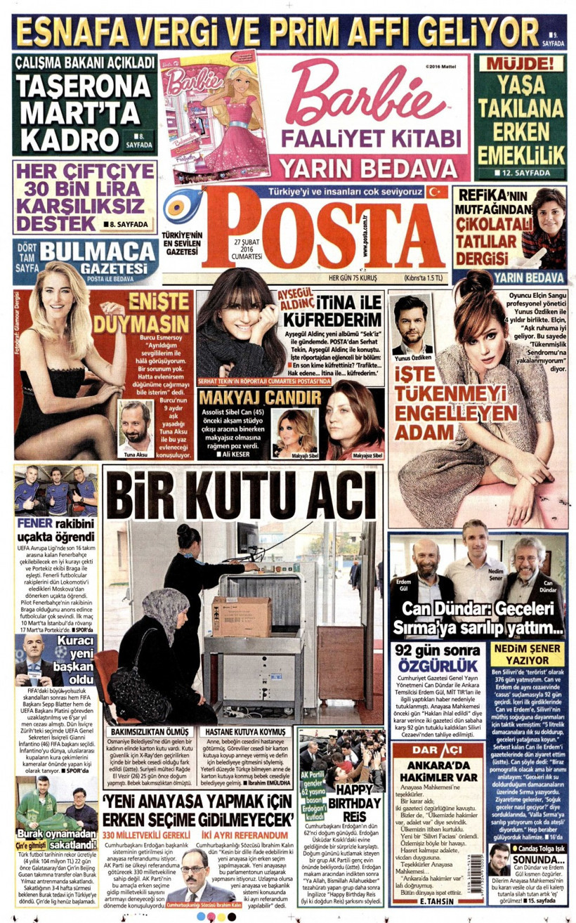 Gazete manşetleri Hürriyet - Milliyet ve Sabah ne yazdı? - Resim: 4