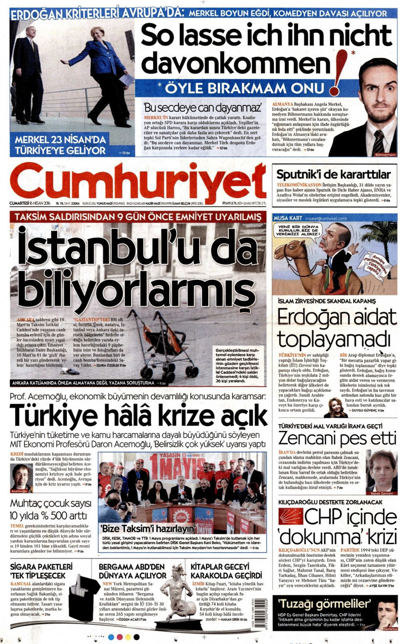 Gazete manşetleri Hürriyet - Habertürk ve Milliyet ne yazdı?  - Resim: 4