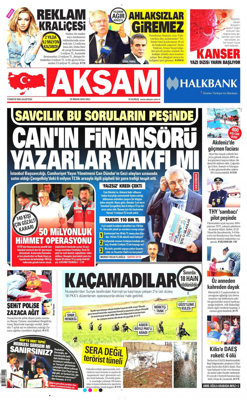 Gazete manşetleri Hürriyet - Habertürk ve Milliyet ne yazdı?  - Resim: 3