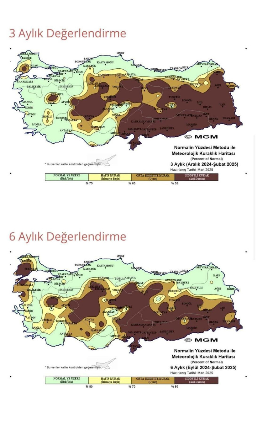 Türkiye'de yaşanan kuraklık dehşete düşürüyor! İşte korkutan harita... - Resim: 1