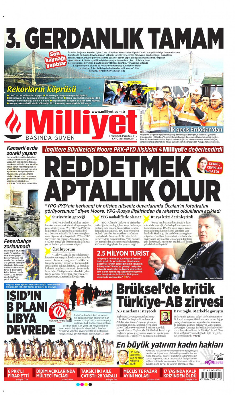 Gazete manşetleri Hürriyet - Milliyet ve Sabah ne yazdı? - Resim: 4