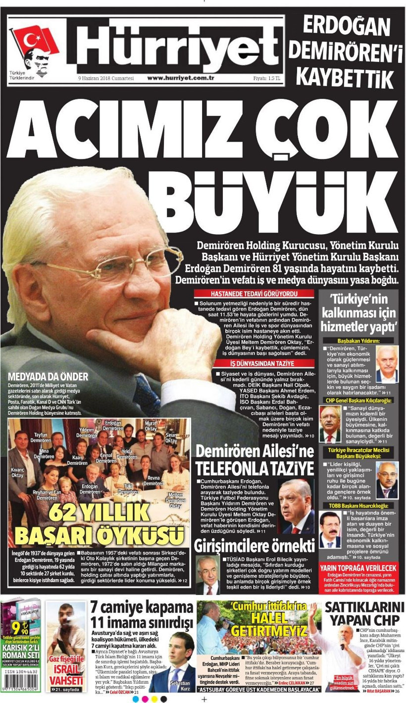 9 Haziran 2018 gazete manşetlerinde neler var ? - Resim: 2
