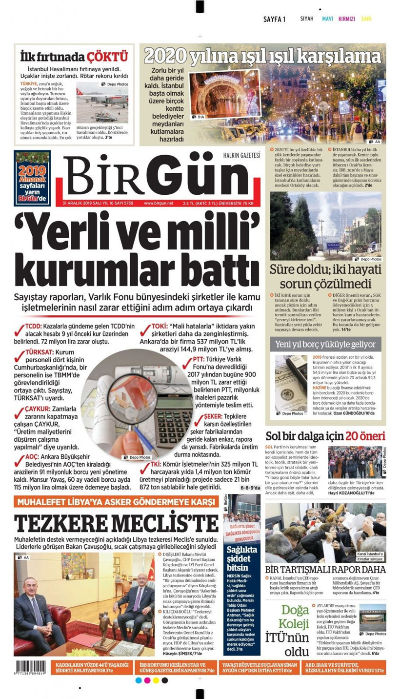31 Aralık 2019 Salı günü gazete manşetleri hangi gazete ne yazdı? - Resim: 4