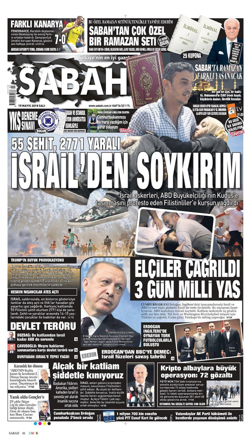 Gazete manşetleri 15 Mayıs 2018 Hürriyet - Sözcü - Habertürk - Resim: 4