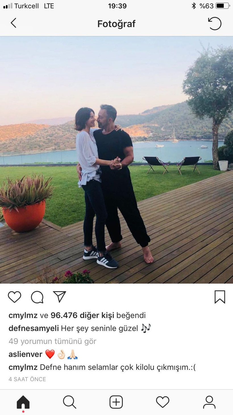 Defne Samyeli'den aşk pozu! Cem Yılmaz'ın notuna dikkat - Resim: 4