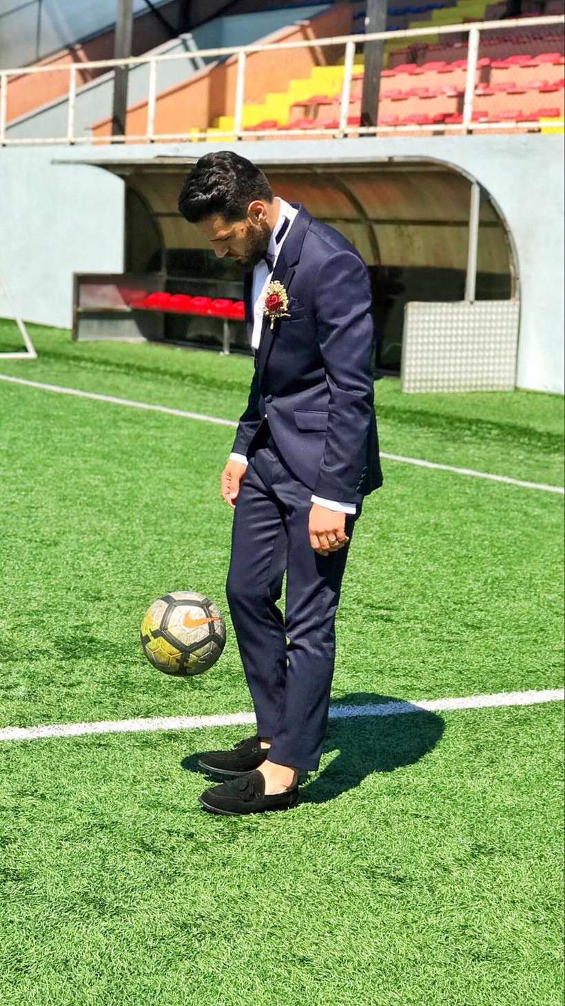 Zonguldaklı çift nikah masasından yeşil sahaya koştu - Resim: 4