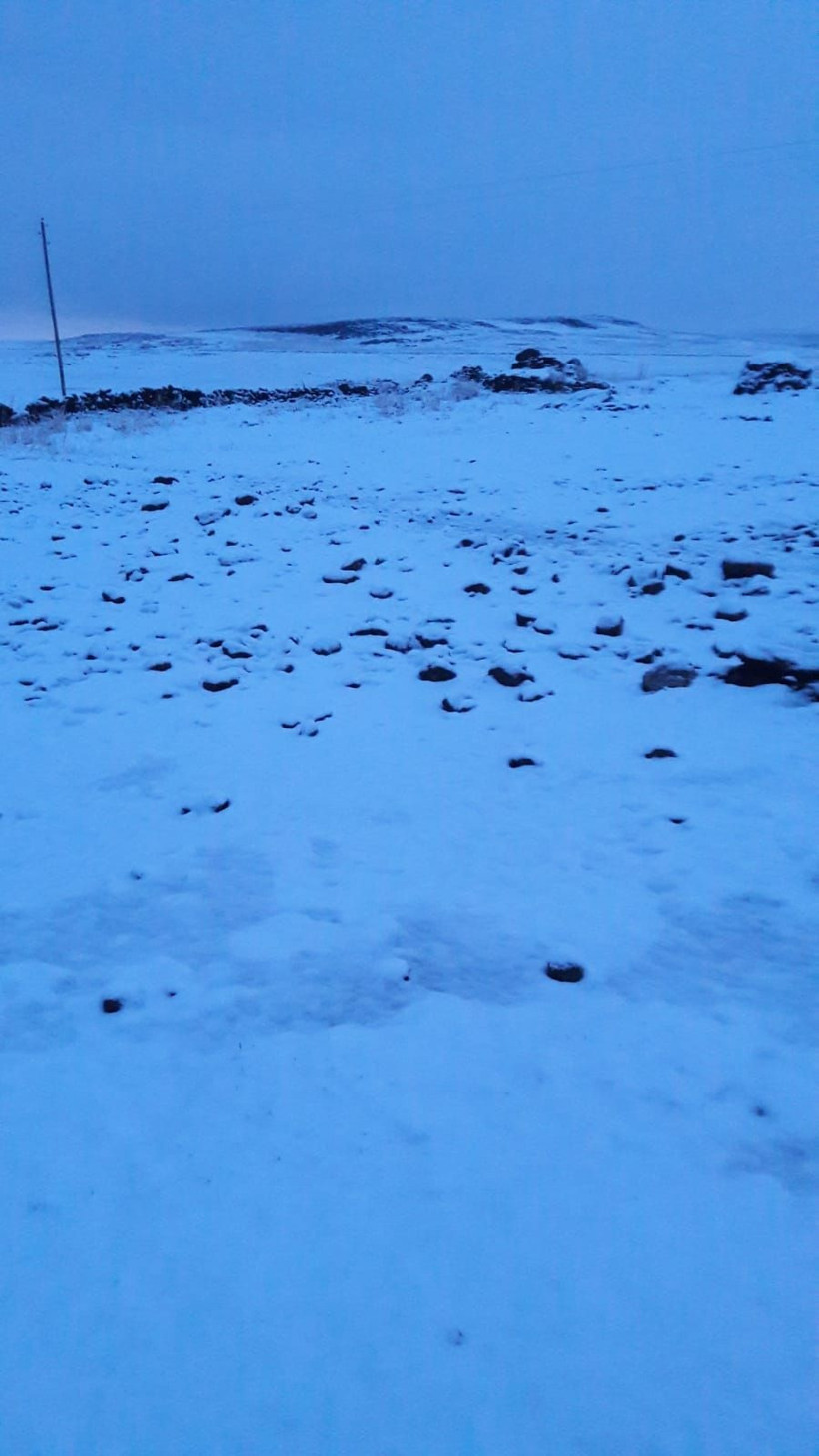 Ağrı Diyadin'in yüksek kesimleri beyaza büründü - Resim: 4