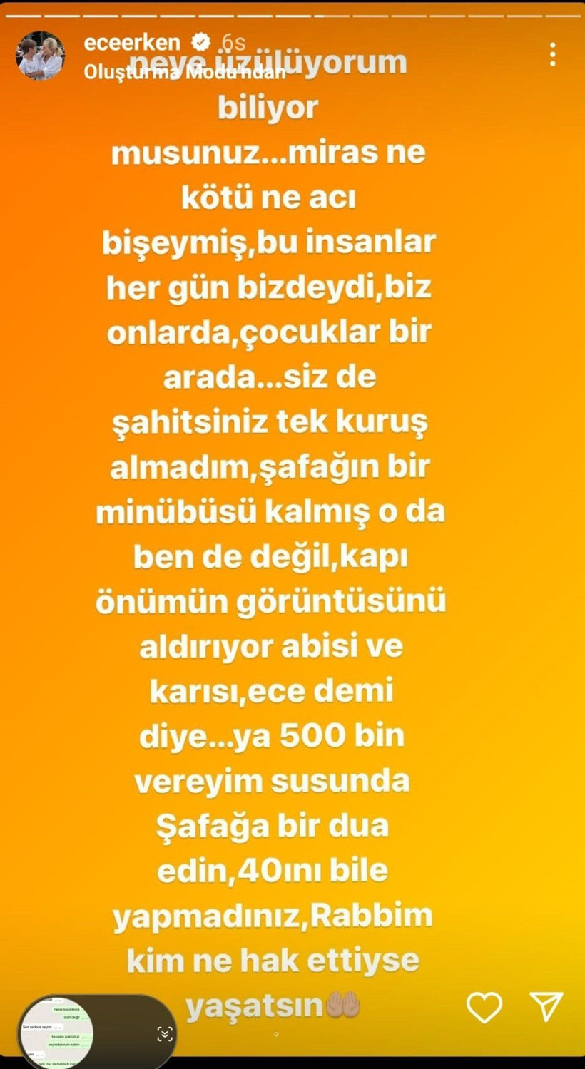 Ece Erken, öldürülen eşinin kardeşinin gönderdiği tehdit mesajlarını ifşa etti! - Resim: 12