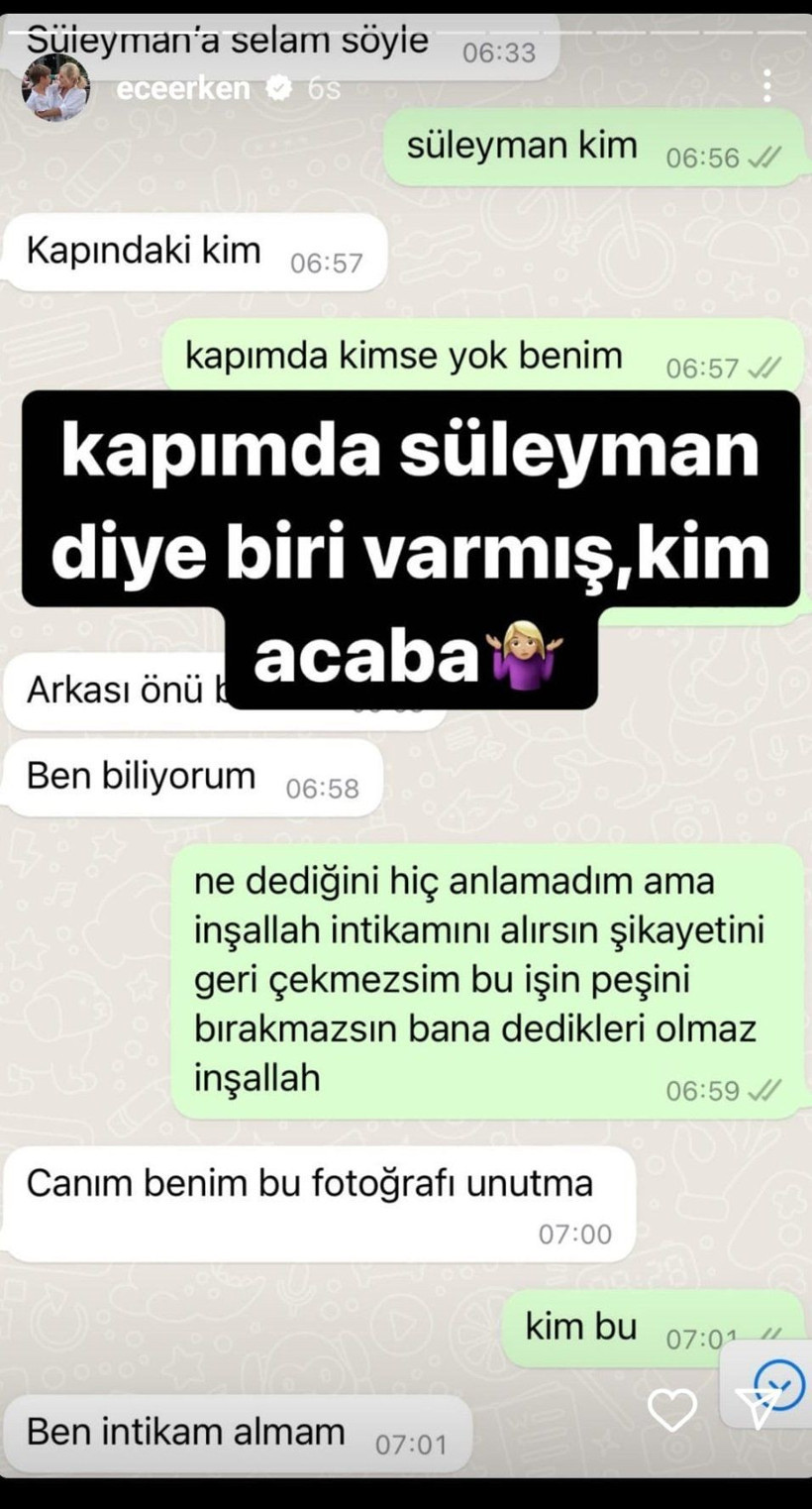 Ece Erken, öldürülen eşinin kardeşinin gönderdiği tehdit mesajlarını ifşa etti! - Resim: 7