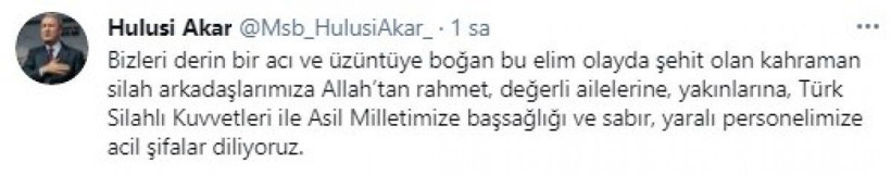 Türkiye şehitlerine ağlıyor! 11 şehidimiz için siyasilerden başsağlığı mesajları geldi - Resim: 14