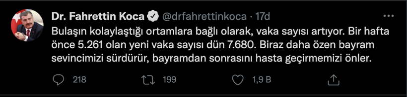 Sağlık Bakanı Fahrettin Koca 'Günlük vaka sayısı artıyor' deyip Kurban Bayramı uyarısı yaptı - Resim: 4