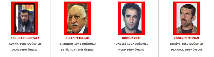 Kırmızı listede kimler var Gülen ve PKK'lılar için... - Resim: 3