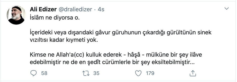 Ali Edizer GATA'daki görevinden alındı! Menzil tarikatı üyesinin cariye twiti rezalet - Resim: 3