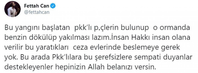 Ünlülerden PKK'ya Hatay yangını tepkisi Fettah Can fena patladı küfür bile etti - Resim: 2