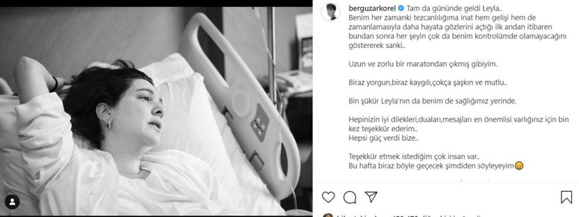 Bergüzar Korel bebeği Leyla'yı dünyaya getirdi... Duygusal paylaşım - Resim: 2