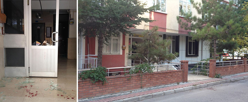 Cam kapıyı açmak isterken boğazı kesildi! - Resim: 1