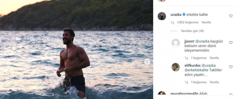 Kaan Yıldırım Uraz Kaygılaroğlu 'aşkı' Instagram'ı güldüren yorum: Erkekte kalite... - Resim: 3