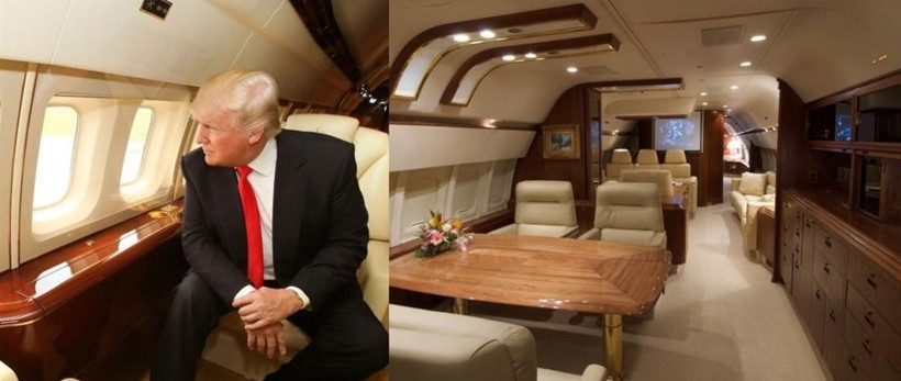Donald Trump'ın uçağının içine bakın her şey altın kaplama - Resim: 3
