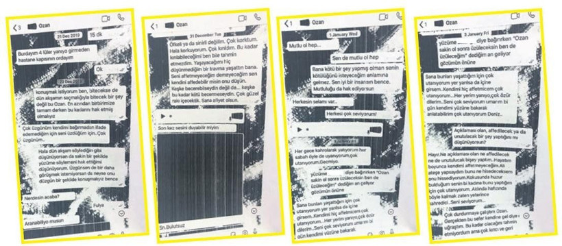 Ozan Güven'in darp ettiği Deniz Bulutsuz'a attığı mesajlar ifşa oldu! Şiddet yeni değilmiş - Resim: 3