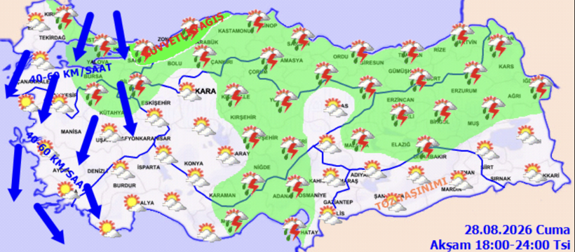 Meteoroloji'den saatli uyardı! Kavurucu sıcaklara ara: Kuvvetli yağış geliyor serinleyeceğiz - Resim: 6