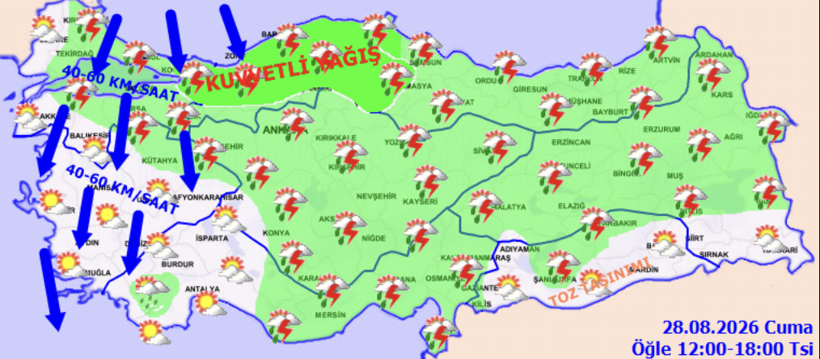 Meteoroloji'den saatli uyardı! Kavurucu sıcaklara ara: Kuvvetli yağış geliyor serinleyeceğiz - Resim: 5