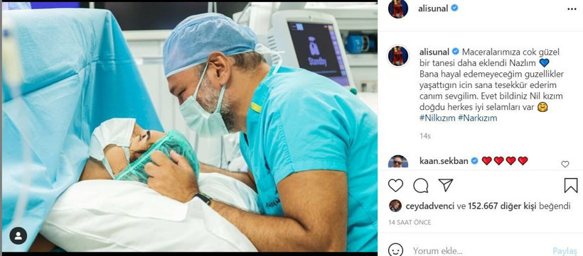 Ali Sunal ikinci kez baba oldu, eşi Nazlı Kurbanzade ve kızı Nil'e duygusal not - Resim: 3