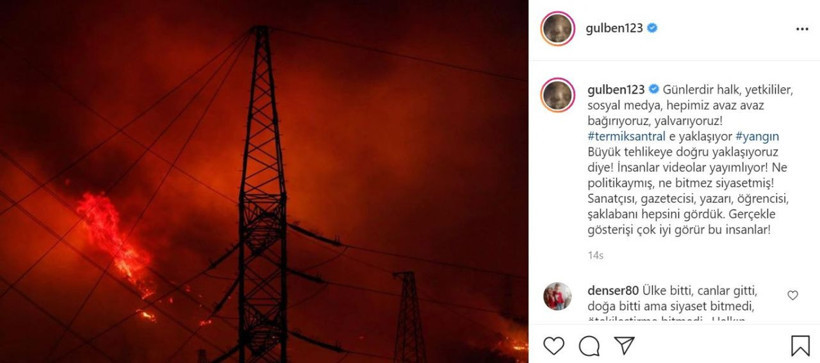 Milas Kemerköy Termik Santral yangını kabus gecesinde ünlülerden sosyal medyada isyan - Resim: 2