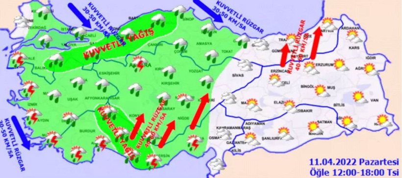 Çok fena vuracak Meteoroloji kar ve sağanak için uyardı İstanbul, Bolu, Trabzon, Antalya, İzmir... - Resim: 4