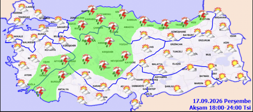 12 il için ‘sarı kod’ alarmı! Hafta sonuna dikkat! Sağanak sürecek... - Resim: 8
