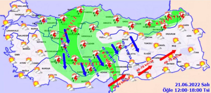 Çok fena geliyor! AKOM 'Sabaha kadar sürecek' uyarısı yaptı! İstanbul ve Ankara dahil 32 şehir için alarm verildi - Resim: 2
