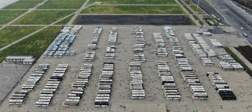 Korona sonrası onlarca şehirler arası otobüsü Yenikapı'ya kızağa çekildi - Resim: 3