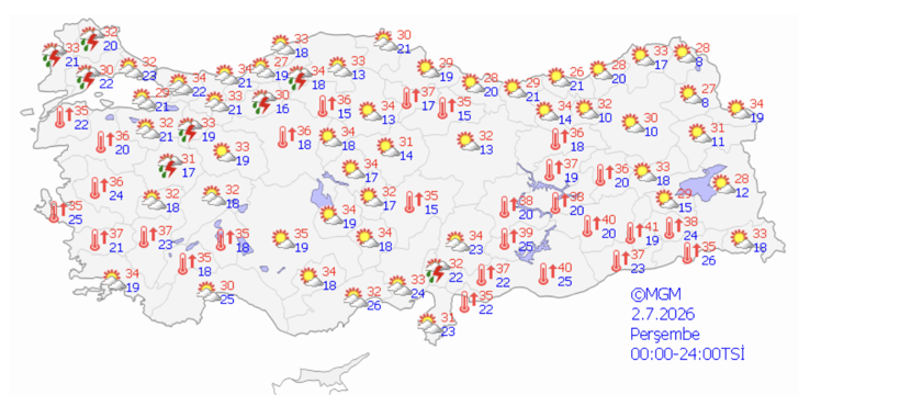 Kavurucu sıcaklara kısa bir mola! O kentlere sağanak geliyor... - Resim: 3