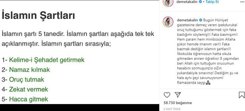 Demet Akalın gazeteci İpek Durkal'ın oruç yorumuna çok sert çıktı! - Resim: 2
