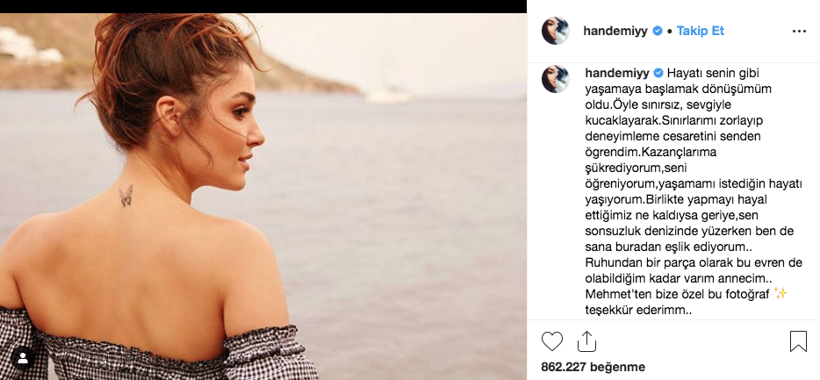 Hande Erçel'den duygulandıran paylaşım! Kanser nedeniyle annesini kaybetmişti - Resim: 2