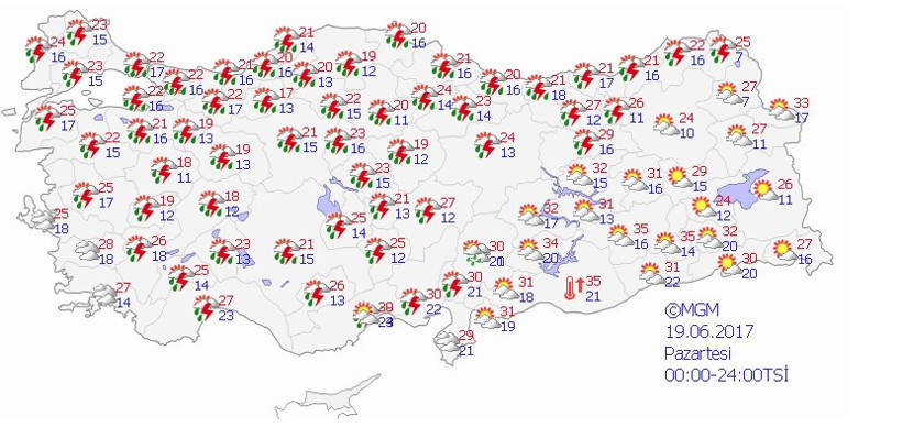 Meteoroloji hem alarm verdi hem de saat 50'den fazla ilde durum fena - Resim: 4