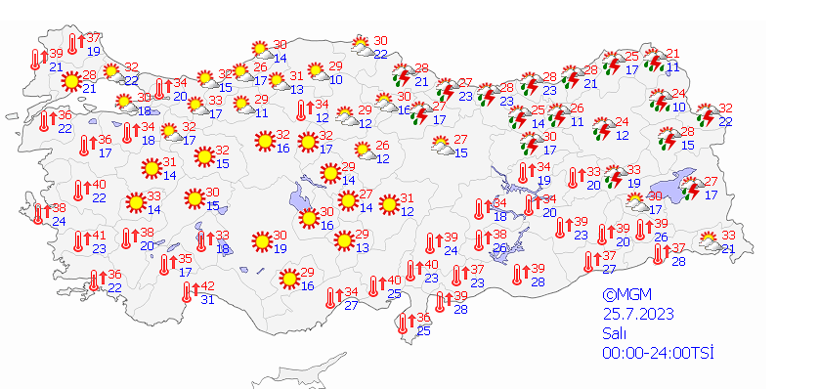 Meteoroloji, İstanbul ve birçok şehre müjde verdi! Çöl sıcaklarına sağanak molası: İşte il il hava tahminleri... - Resim: 16