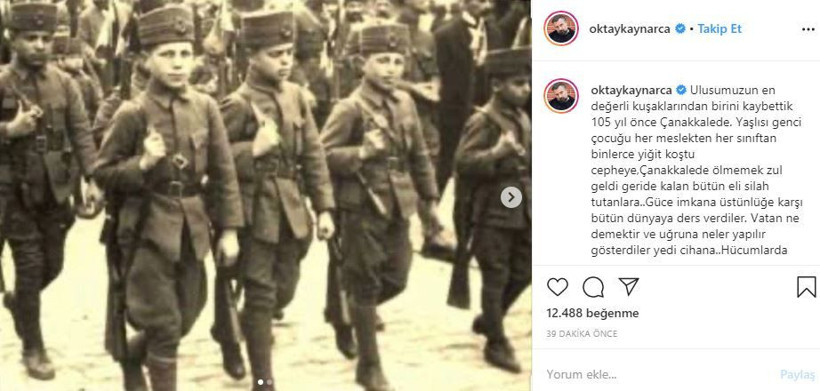 Çanakkale Zaferi'nin 105. yıldönümü için paylaştılar! Gülben Ergen Atatürk'e söz verdi - Resim: 2