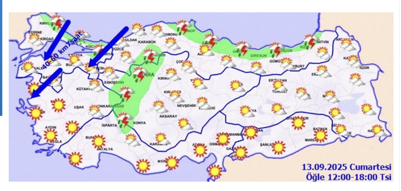 Meteoroloji alarm verdi, sağanak geliyor! İstanbul dahil 17 şehir listede - Resim: 3