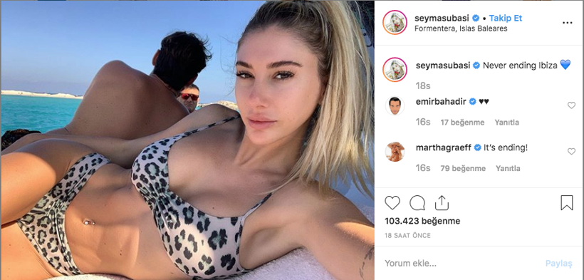 Şeyma Subaşı leopar desenli bikinisiyle ortalığı yıktı - Resim: 2