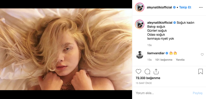 Aleyna Tilki yatak odasından paylaştı! Ünlü model Liam Vandiar'dan yorum geldi - Resim: 2