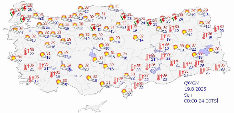 Termometreler 42 dereceyi görecek! Meteoroloji il il uyardı... - Resim: 4