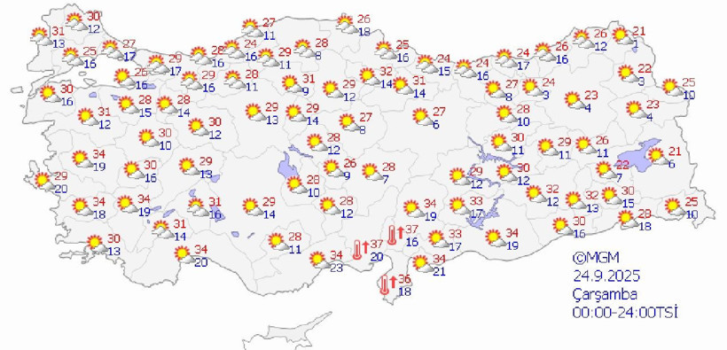 Meteoroloji açıkladı! Hava sıcaklıkları mevsim normallerinde olacak... - Resim: 2