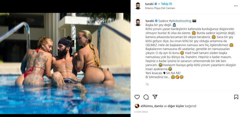 Survivor şampiyonu Turabi'den kadınlarla çıplak pozlarını eleştirenlere 'namus' cevabı - Resim: 3