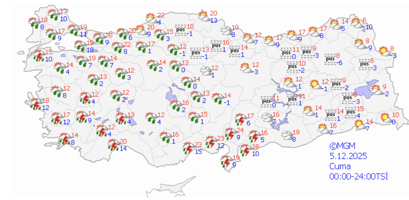 Bu gece yağış başlıyor! 43 İlde gök gürültülü sağanak etkili olacak... - Resim: 1