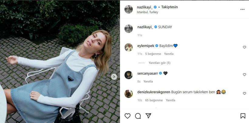 Nazlı Kayı'nın pozu sosyal medyada caps oldur: Hacı tansiyonumu ölç! - Resim: 2