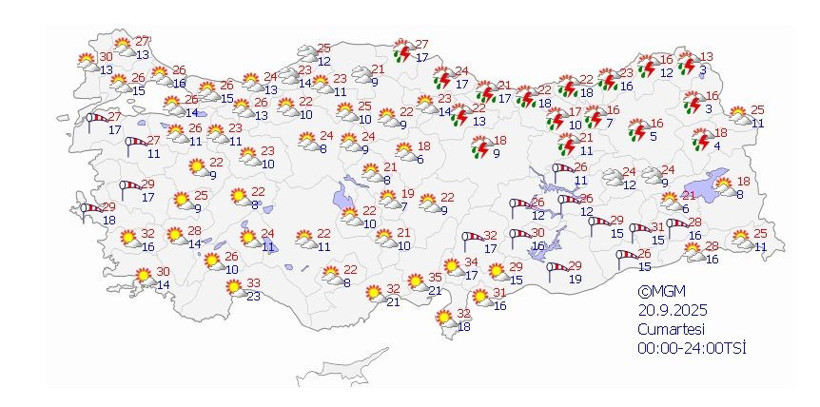 Karadeniz, İç Anadolu ve Doğu Anadolu'da yağışa dikkat! Kuvvetli geliyor... - Resim: 3