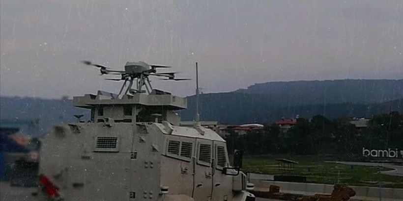 Bir ilk gerçekleşti: Silahlı drone Songar askeri kara aracına entegre edildi - Resim: 1
