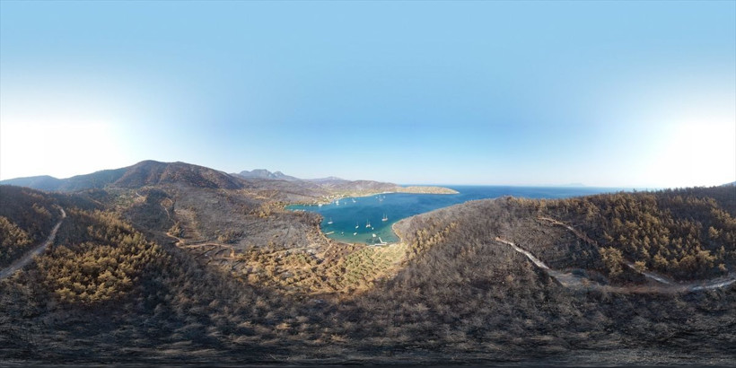Yangın bitti Bodrum ve Milas'taki koylara yatlar ve tekneler gelmeye başladı - Resim: 1