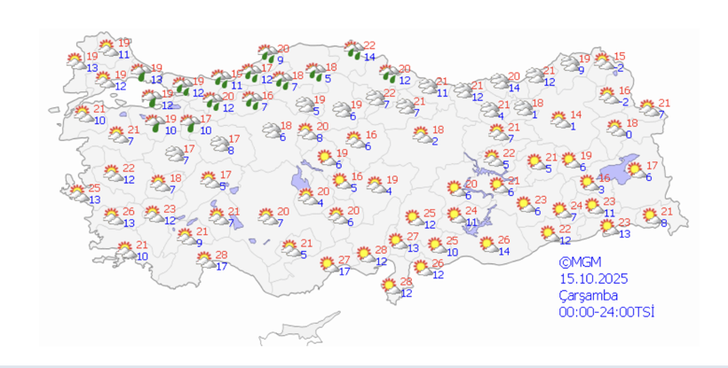 Kuzey kesimlerde yağış bekleniyor! Yurt genelinde hava nasıl olacak? - Resim: 2