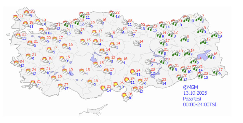 16 Kentte alarm! Kar, zirai don ve rüzgara dikkat - Resim: 4